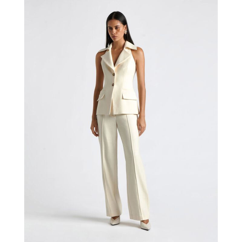 Cue Herringbone Wide Leg Pant image number 3
